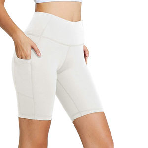 Women's High Waist Gym Yoga <b>Shorts</b> Casual Solid Pattern High-<b>Tech</b> Seamed Leggings for Adults for Winter Season - Product Image 2