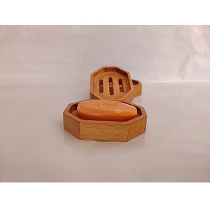 Porte-savon en bambou fait main de qualité supérieure pour lavabo de salle de bain, écologique, durable, antidérapant, style moderne, pour un usage quotidien - Product Image 1