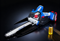 Scie à chaîne sans fil mini portable 6 pouces 21V sans balais 500W à batterie lithium-ion, directement de l'usine - Outils électriques industriels et domestiques