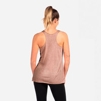 Camiseta sin mangas Next Level Apparel 6733 para mujer, de tejido triple, con espalda cruzada, ligera, cuello redondo, color personalizado, para uso diario, con encaje