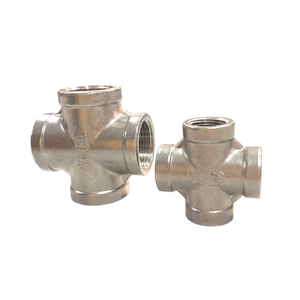 Accesorios de tubería de fundición cruzada de 4 vías de acero inoxidable de alta especificación de 3 \ "Soluciones de plomería personalizadas suaves para industrias de gas - Product Image 4