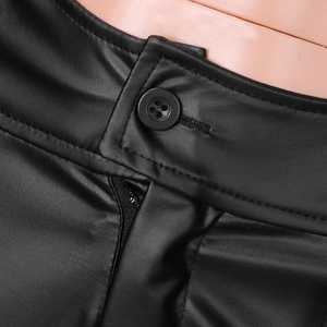 Producto en Oferta Pantalones de Cuero para Mujer de Buena Calidad para Venta en Línea MOQ Bajo Pantalones de Cuero Genuino para Mujer Precio al por Mayor - Product Image 3