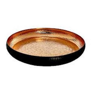 Plateau polonais personnalisé bleu marine et or avec bar design de service organisateur en bois pour décoration de la maison pour aliments à longue surface en métal - Product Image 5