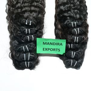 Extensions de Cheveux Naturels Bouclés à Double Trame Remy Vierges Indiens pour Femmes Noires, 10-32 Pouces, Tout - Product Image 6