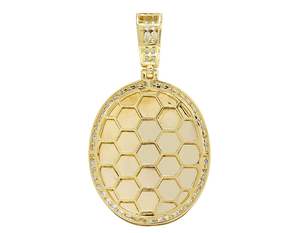 Pendentif de luxe en moissanite, aspect diamant, fabriqué en argent 925, classique, parfait pour un cadeau d'anniversaire de mariage pour femme - Product Image 3