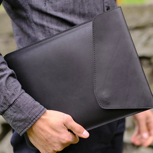 Elegant Handmade Durable Portable Genuine <b>Leather</b> <b>Laptop</b> Sleeve Classic Design <b>Case</b> for Businessmen Office Daily Carry GLS-0376 - Product Image 1