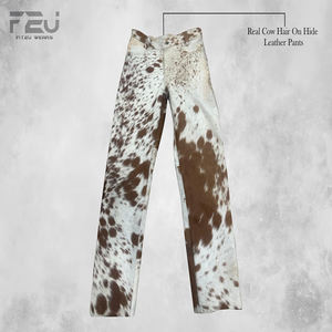 เสื้อแจ็คเก็ตหนังวัวแท้คุณภาพสูงสไตล์ตะวันตก ขนวัวแท้ ทำมือ ขนวัวแท้ เป็นมิตรกับสิ่งแวดล้อม ทรงตรง สวมใส่สบาย - Product Image 6