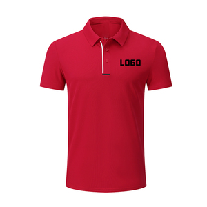 Polo de manga corta de alta calidad con logotipo personalizado y diseño sólido en blanco de secado rápido cómodo unisex - Product Image 4