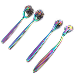 Juego de 4 Uds. Wartenberg Neuro Pinwheel herramienta de probador de nervios sensoriales de 1 3 5 7 herramientas de diagnóstico de cabeza con revestimiento de titanio - Product Image 2