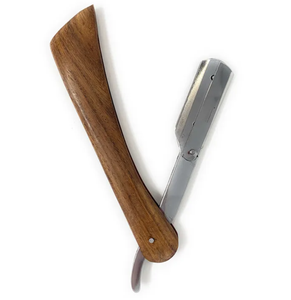 มีดโกนสแตนเลสด้ามจับไม้แบบเปลี่ยนได้ใบมีดออกแบบโลโก้ได้อย่างยั่งยืน - Product Image 3