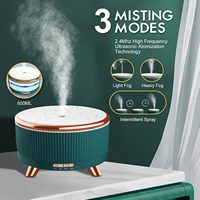 Humidificateur d'air à 7 couleurs lumineuses avec minuterie 6H, diffuseur d'huiles essentielles 3 modes pour grande pièce, humidificateur à brume froide 500ml, diffuseur d'arômes