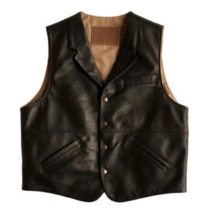 Chaqueta de Cuero Genuino Premium para Hombre, Resistente al Viento e Impermeable, Teñida Lisa para Invierno, Disponible en Todas las Tallas, Gran Venta al Mejor Precio - Product Image 1