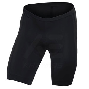 Shorts de cyclisme noirs pour hommes, coupe classique, respirants, anti-humidité, écologiques, en spandex et polyester, pour adultes, séchage rapide - Product Image 1
