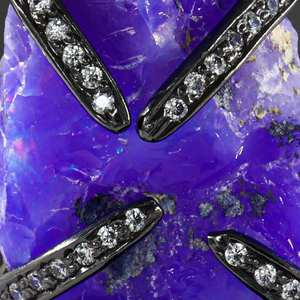 925เงินลาเวนเดอร์จี้โอปอลที่มีไฟโอปอลเพทายลูกบาศก์ขนาดเล็กอัญมณีกลมอัญมณีที่ไม่ซ้ำกันสำหรับผู้หญิง - Product Image 2