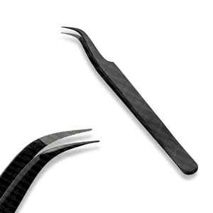 Las mejores pinzas de pestañas de aislamiento Diseño personalizado Herramienta de extensión de pestañas de acero sólido con punta puntiaguda Logotipo sostenible - Product Image 1