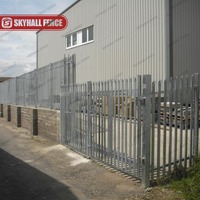 Cercado galvanizado de 3m, cercado de seguridad de sección W de triple punta para perímetro