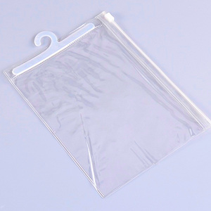 Rõ ràng tái sử dụng tăng cường treo hiển thị Túi nhựa trong suốt may túi lưu trữ với móc - Product Image 3