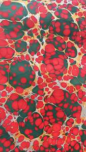 Papiers faits à la main faits à la main en marbre imprimés à la main en pointillés rouges avec feuille de 56*76 cm, idéaux pour l'emballage de cadeaux - Product Image 5