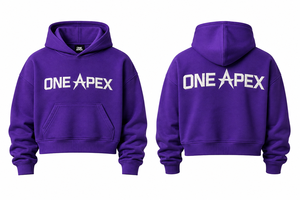 เสื้อฮู้ดดี้สีม่วงแบบโอเวอร์ไซส์สำหรับผู้ชาย ผ้าคอตตอนหนานุ่ม สไตล์สตรีทแวร์ พิมพ์ลายกราฟิก รับผลิตแบบ OEM ODM - Product Image 3