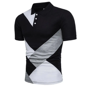 Vente en gros – Nouveauté : T-shirts et hauts d'été en coton tricoté 100 % pour hommes, à manches courtes, infroissables, unis, personnalisables, style actuel - Product Image 3