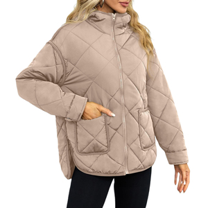 Best Quality <b>Material</b> Women Puffer Jacket Breathable Quality As Custom Demand for Outdoor Wear Jackets with Your Custom logo - Product Image 6
