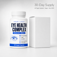 Capsules personnalisées pour la santé des yeux, conception de flacon à marque privée, 60 capsules végétales