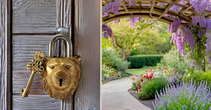 Brass <b>Padlock</b> Lock with Keys Working Functional Brass Made Lion Head Golden Finish - Product Image 4