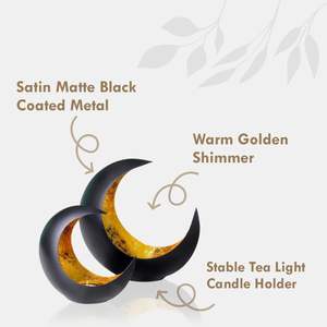 ที่วางโคมไฟชารูปทรงดวงจันทร์ดีไซน์ใหม่มีดีไซน์และขนาดที่กำหนดเองได้สำหรับการตกแต่งบ้านของคุณ - Product Image 3