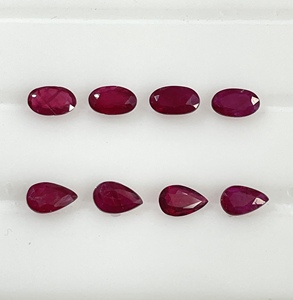 Fine Quality Natural African <b>Ruby</b> Heated 3x5mm Oval Pear Cut 60.35 Cts. Reddish Pink Color Loose Gemstone for Making Jewellery - Product Image 1