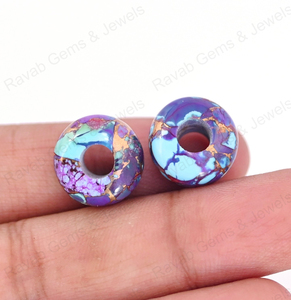 14X8mm พลอยสีม่วงโมโฮสเทอร์คอยส์ขนาดใหญ่5มม. สำหรับทำเครื่องประดับแฟชั่น - Product Image 5
