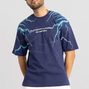 Cotton T-Shirt for Men <b>Blank</b> Heavy <b>Weight</b> T Shirt Plain Men's Popular With Custom Logo High Quality - Product Image 3