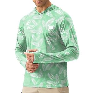 Camisa de Pesca de Manga Larga con Logotipo Personalizado al por Mayor, con Protección Solar UPF 50, Transpirable, Fácil de Usar, con Capucha de Poliéster con Protección UV para Hombre - Product Image 2