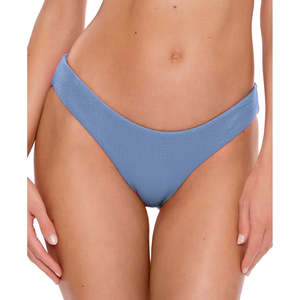 Slip da bagno blu personalizzato da donna Becca Rebecca Virtue, separato, in Spandex/Nylon, con logo personalizzato, per il nuoto - Product Image 4