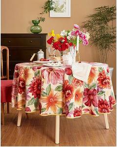 Suministro directo de fábrica Mantel de lino clásico hecho a mano con borde simple suave Tono sólido para eventos de cena familiar - Product Image 3