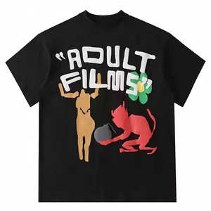 T-shirt d'été surdimensionné 100% coton pour homme Logo personnalisé lourd 3D pour la conception d'impression bouffante Vente en gros Polyester/coton tricoté - Product Image 1