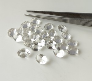 3x5mm-20x30mm ควอตซ์ใสธรรมชาติอัญมณีทรงวงรีเหลี่ยมเพชรพลอยหลวมเจียระไนแบบใสสำหรับทำเครื่องประดับ - Product Image 2