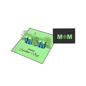 การ์ดป๊อปอัพ 3 มิติ สุขสันต์วันแม่ คุณแม่ ดอกไม้ การ์ดป๊อปอัพ 3 มิติ ทำมือ การ์ดอวยพร 3 มิติ พร้อมซองจดหมาย สำหรับวันแม่สุดพิเศษ - Product Image 2
