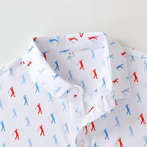 Polo de Golf de Poliéster de Manga Corta para Hombre, Deportivo, Antiarrugas, Sublimado, de Secado Rápido - Product Image 3