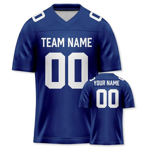 Ropa de calle de moda, camiseta de fútbol americano, sublimación de poliéster 100%, camisetas de fútbol personalizadas con nombre y número de Tean - Product Image 4