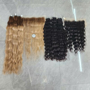 Extensiones de cabello humano virgen Remy vietnamita más vendidas estilo de onda profunda suelta Color Natural ONDA PROFUNDA COLOR NATURAL REMY HAIR - Product Image 2