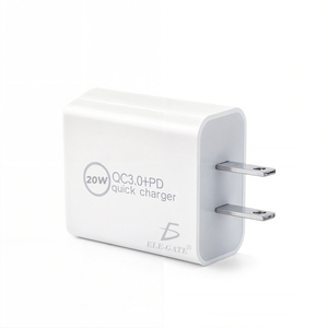 Chargeur Turbo USB Type C 20W à charge rapide, adaptateur USB pour iPad compatible avec les prises JP/EU/US, entrée 0,5A / sortie 25A, pour ordinateur de bureau - Product Image 4