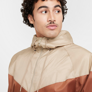 Chaqueta cortavientos de nailon personalizada con cremallera impermeable para hombre, chaqueta de lluvia con capucha de nailon ligera para correr al aire libre, cómoda - Product Image 3