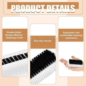 Brosse de nettoyage pour ongles en nylon légère et durable, poils flexibles, poignée ergonomique, qualité A+ pour un nettoyage en douceur - Product Image 4