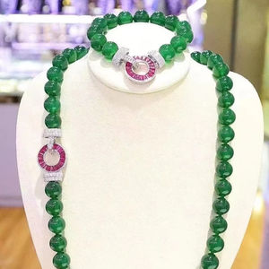 Collier de luxe unisexe en argent sterling 925 plaqué rhodium de qualité supérieure, marque LAVINA, 24 pouces, serti de zircon - Product Image 1