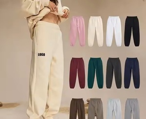 350GSM Otoño e Invierno para hombre Color sólido Casual 100% algodón polar pantalones de chándal Terry Oversize Streetwear Unisex Joggers todas las tallas - Product Image 3