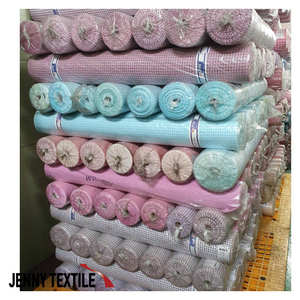 Telas de Camisas a Cuadros Estampadas Sólidas de Algodón 100% Hechas en Corea, Duraderas y Sin Arrugas, Lote de Existencias para Oficina Formal - Product Image 5