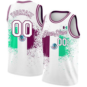 Alta calidad impresión Digital personalizada mejor uniforme de baloncesto bordado último transpirable de talla grande sin mangas Jersey diseño Unisex - Product Image 4