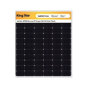Panneau solaire monocristallin HJT N-Type à demi-cellules King Star Solar 475W - Product Image 2