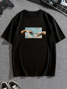 Fabricante directo 100% algodón camisetas de los hombres de calidad superior y duradero para uso al aire libre 260 gramos peso de la tela - Product Image 3