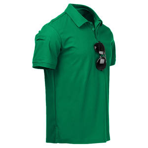Uniforme d'entreprise de haute qualité en coton 180gsm T-shirt polo pour hommes Chemises polo personnalisées avec logo brodé pour hommes - Product Image 1